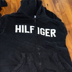 Tommy Hilfiger Black Zip-Up Hoodie
